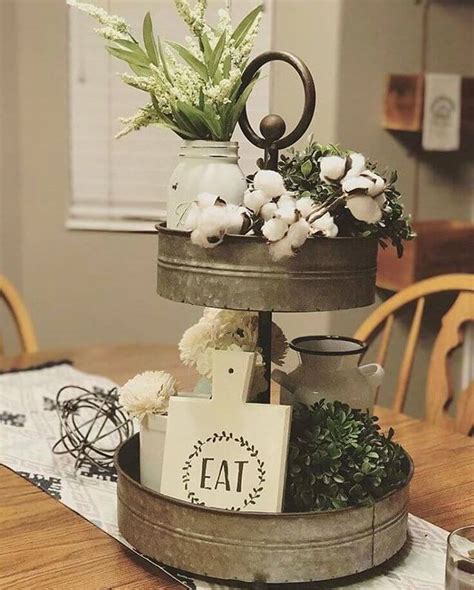 farmhouse decor box metal|farmhouse metal centerpiece.